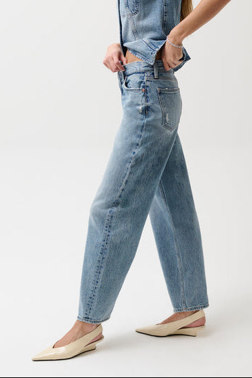Pistola Wes High Rise Barrel Jean