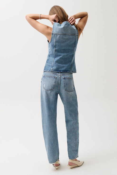 Pistola Wes High Rise Barrel Jean