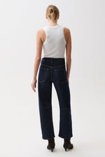Pistola Beau Seamed Crescent Jean Nightfall everyday cowgirl denim with dimensional curved seams Park City and Kamas style