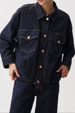 Pistola Bibi Blouson Jacket Nightfall button front closure with two flap chest pockets and contrast stitching western fashion