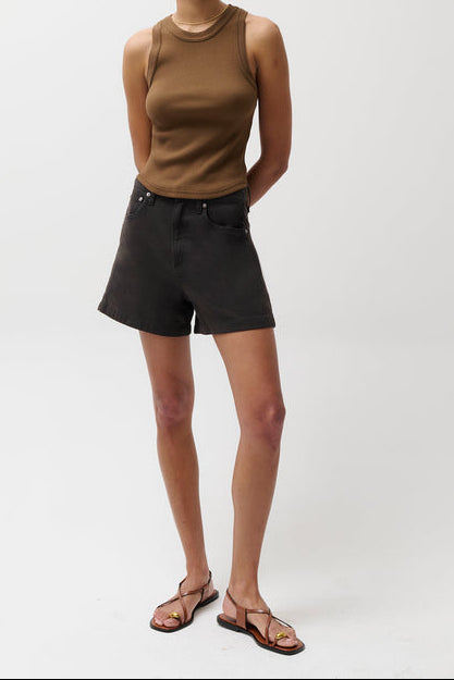 Pistola Kimora High Rise Linen Short P00024110 Boltranchstore.com womens black linen shorts popular summer 2026
