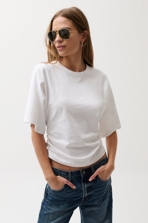 Pistola Veronica Kimono Sleeve Fitted Tee P00051010 womens popular pistola top white shirt Boltranchstore.com Free Shipping