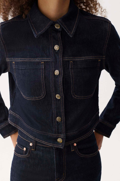Pistola Leonie Cropped Denim Jacket
