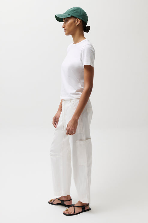 Pistola Sabrina Curved Utility Pants White