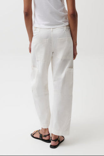 Pistola Sabrina Curved Utility Pants White
