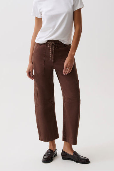 Pistola Sabrina Curved Utility Pants P00116105 brown barrel womens pants drawstring Boltranchstore.com Free Shipping