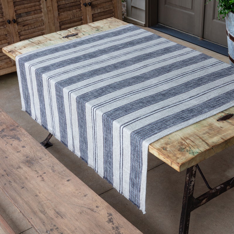 Cornflower Striped Blanket