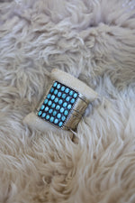 Paige Wallace Tiny Turquoise Ovals Cuff womens cuff bracelet jewelry sterling silver gift western style fashion Boltranchstore.com Free Shipping
