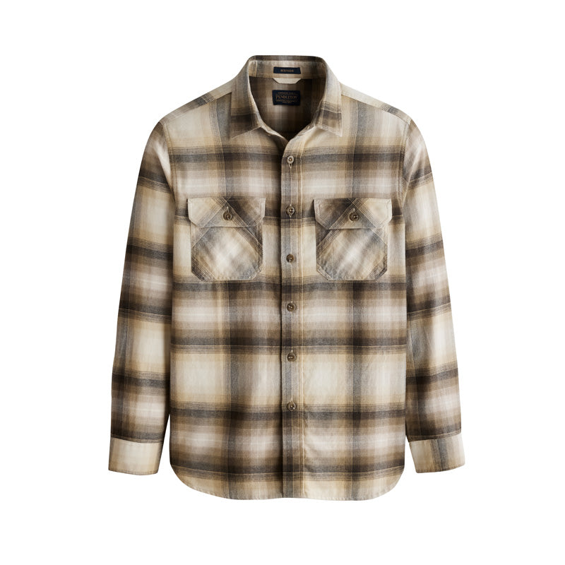 Pendleton Mens Burnside Plaid Flannel Shirt