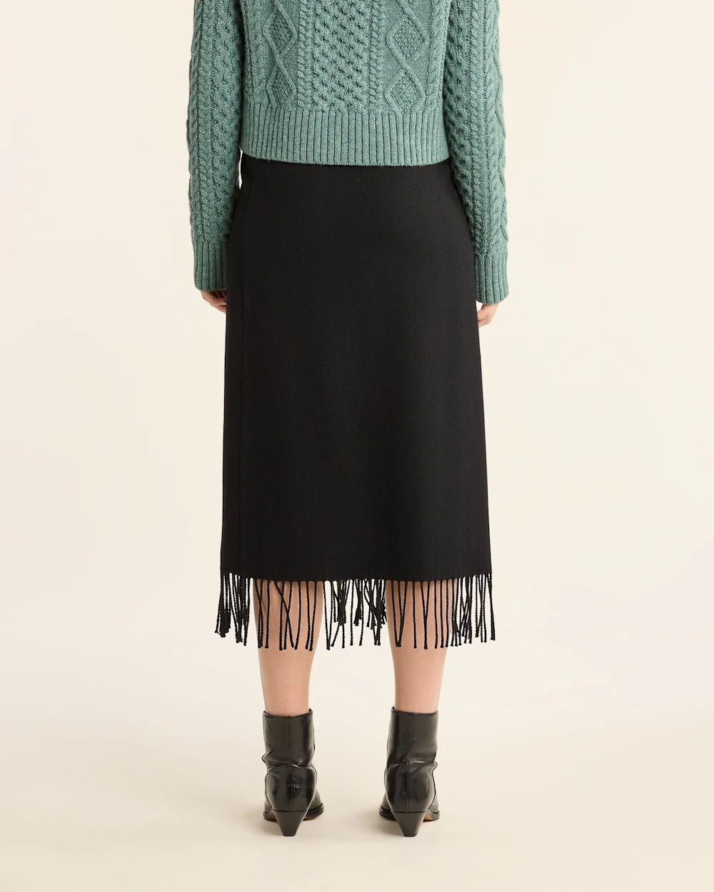 Pendleton Wool Fringe Wrap Skirt