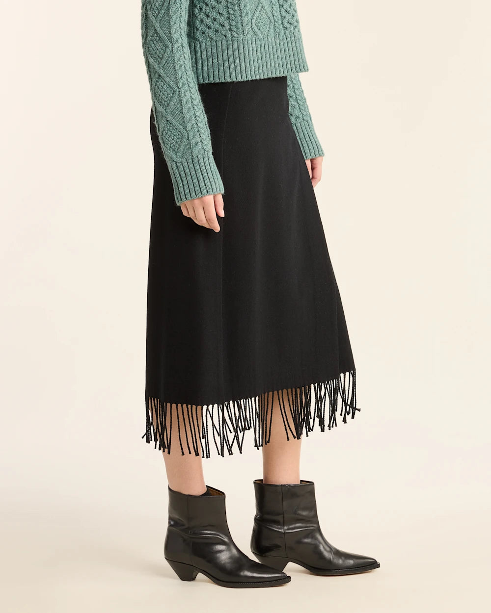 Pendleton Wool Fringe Wrap Skirt