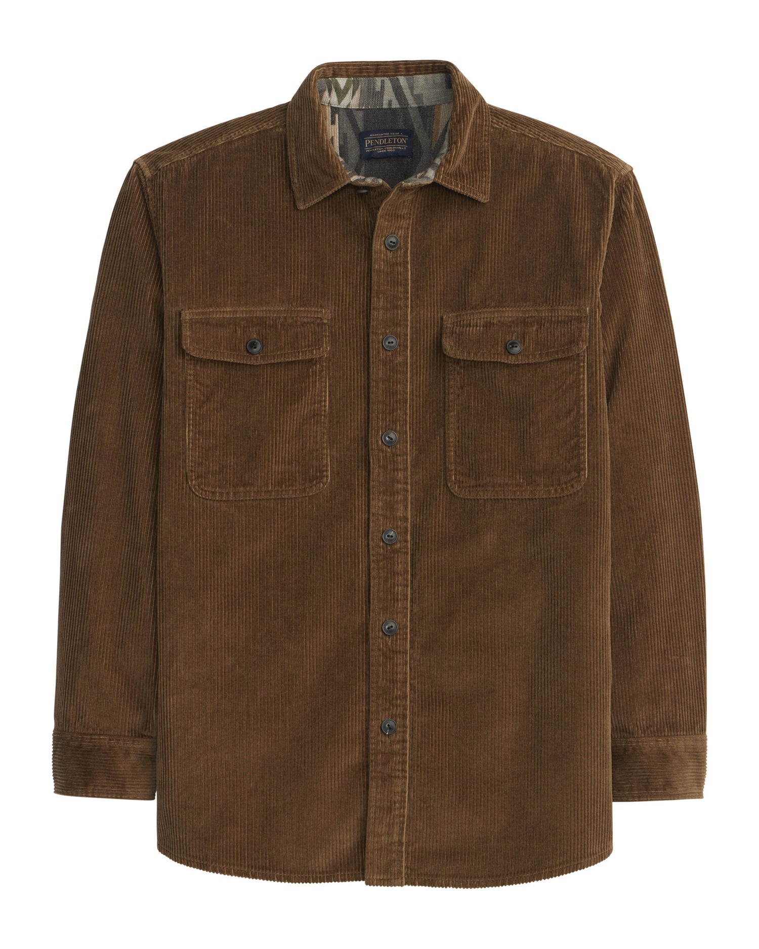Pendleton Belmont Corduroy Shirt in coffee with soft a perfect for hog fathering at boltranchstore.com