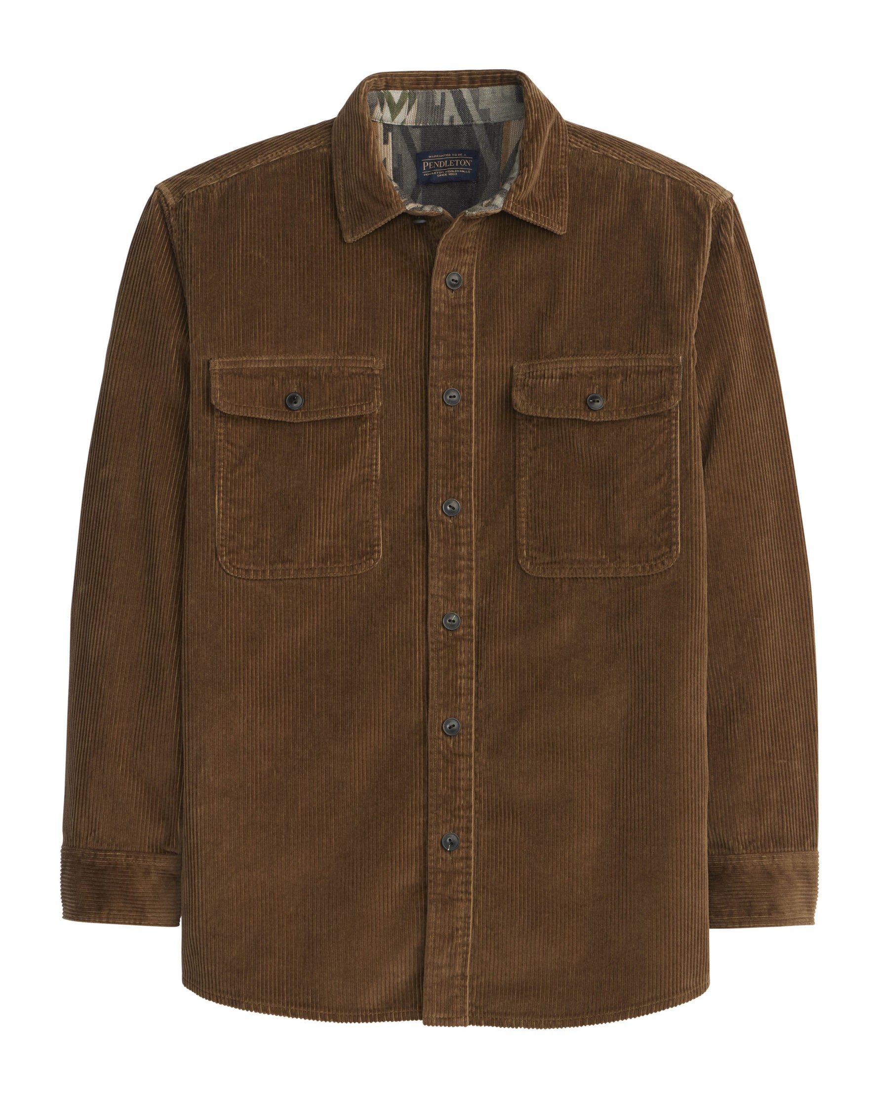 Pendleton Belmont Corduroy Shirt in coffee with soft a perfect for hog fathering at boltranchstore.com