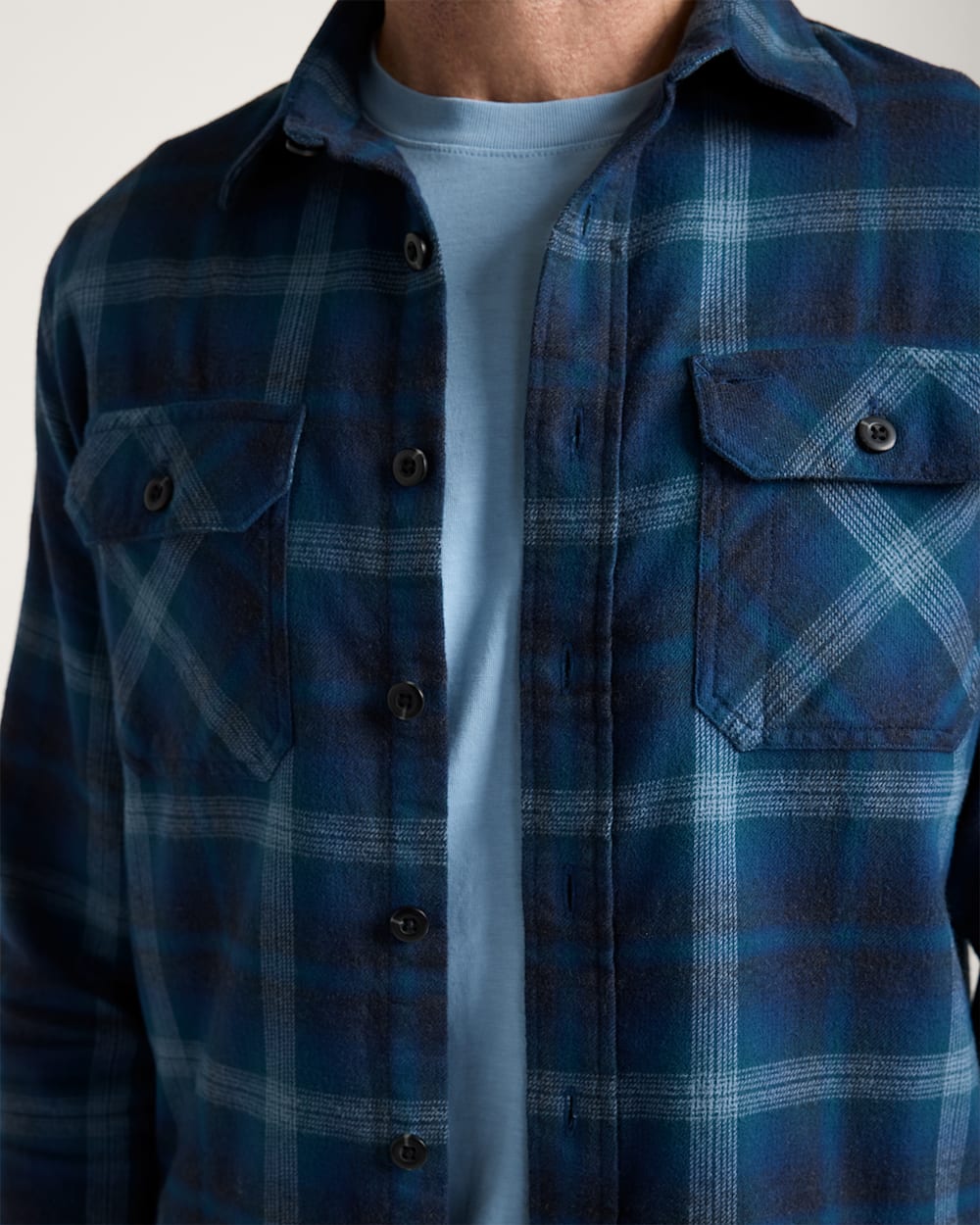 Pendleton Mens Burnside Plaid Flannel Shirt Denim buy at boltranchstore.com long sleeve mens button down fall 2025