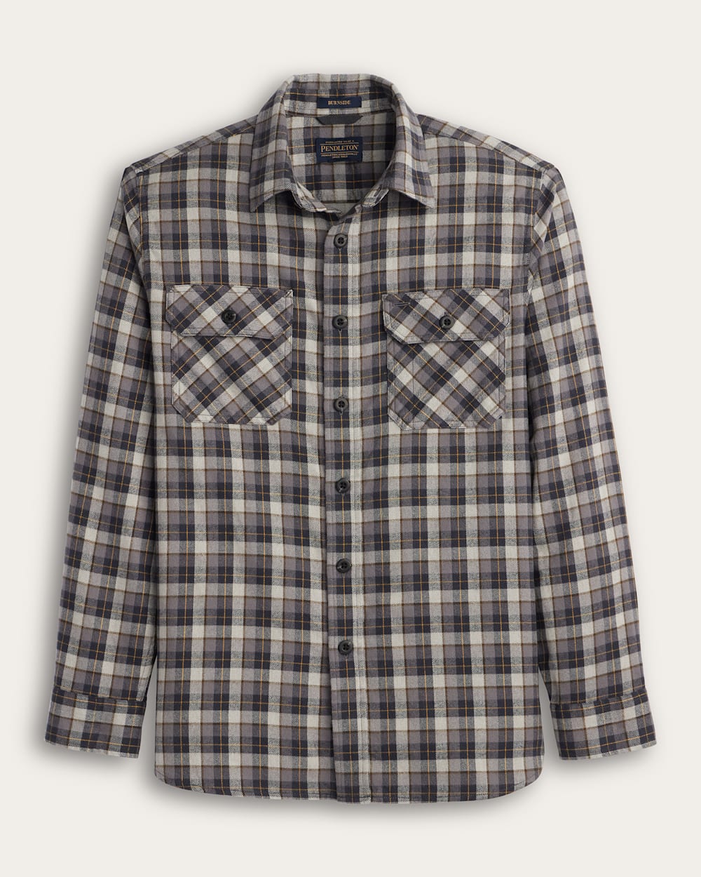 Pendleton Mens Burnside Plaid Flannel Shirt Grey buy at Boltranchstore.com