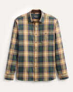 Pendleton Mens Fremont Flannel Shirt at boltranchstore.com in stock free shipping A long-sleeve button-up plaid shirt in green, beige, and blue mens fall winer flannel 