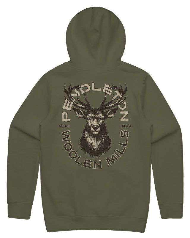 Pendleton Mens Stag Graphic Hoodie a perfect hoodie for the hunter available at boltranchstore.com