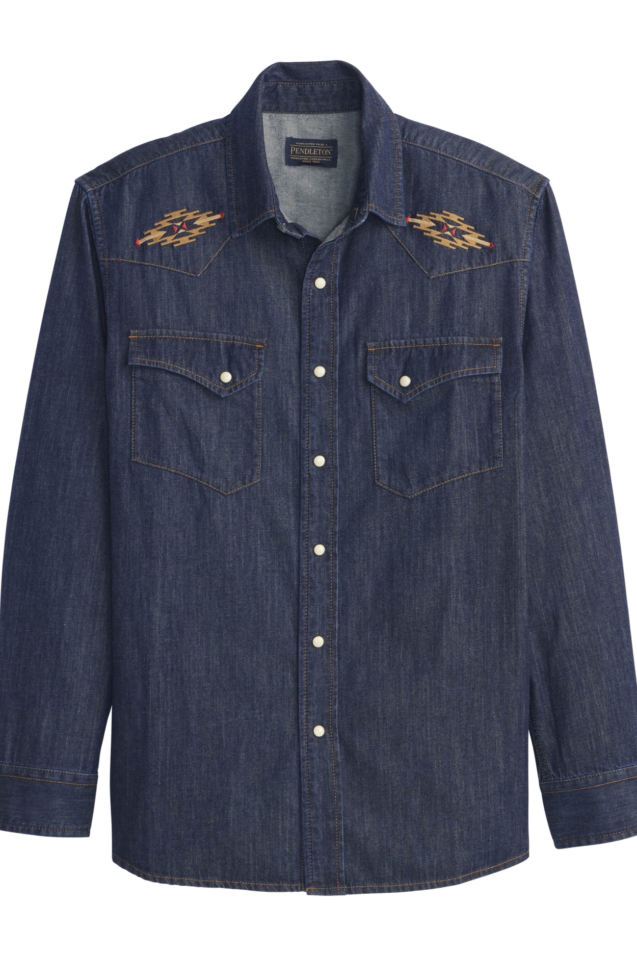Pendleton Mens Tumalo Denim Gambler Shirt order at boltranchstore.com
