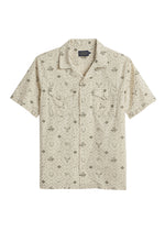 Pendleton Mens Western Aloha Shirt in Western Tan in a snap up front shirt with western print throughout at boltranchstore.com
