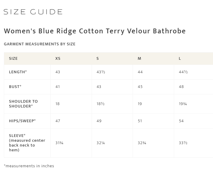 Pendleton Womens Blue Ridge Velour Bathrobe
