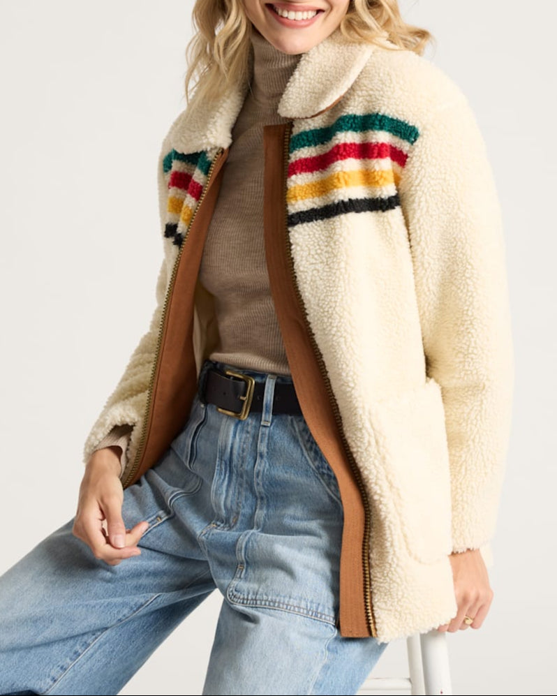 Pendleton Womens Glacier Sunset Sherpa Fleece Jacket order at boltranchstore.com