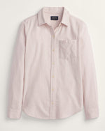 Pendleton Womens Relaxed Flannel Shirt long sleeve button up front soft flannel available in soft rose or natural at boltranchstore.com 
