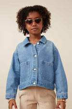 Penny Patch Pocket Girls Denim Chore Jacket