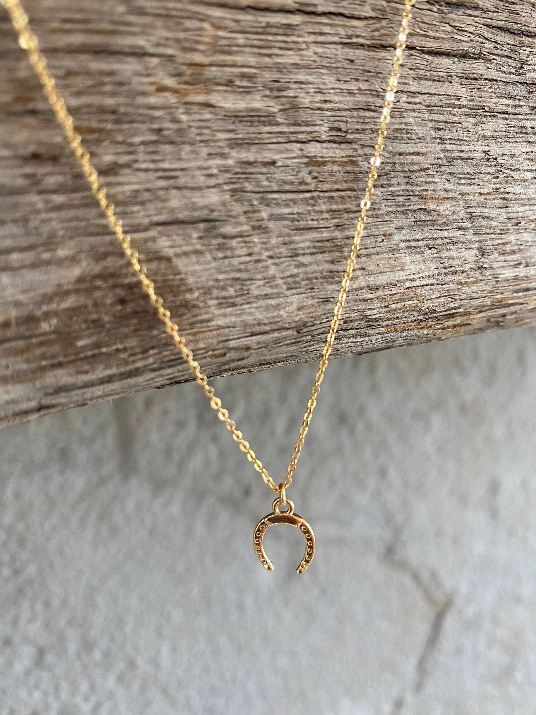 Petite Horseshoe Necklace Bolt Ranch Store