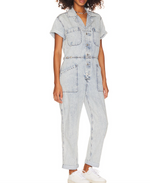 Pistola Grover Short Sleeve Field Suit womens western denim jumpsuit Pistola popular viral free shipping at Boltranchstore.com
