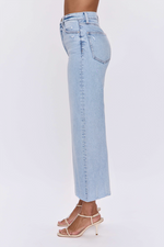 Pistola Lana Crop High Rise Ultra Wide Leg Jean in SunKissed Vintage free shipping at Boltranchstore.com womens denim pants jeans fray