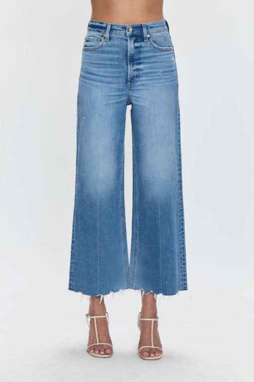Pistola Lana Ultra High Rise Wide Crop Jean: Wild Heart