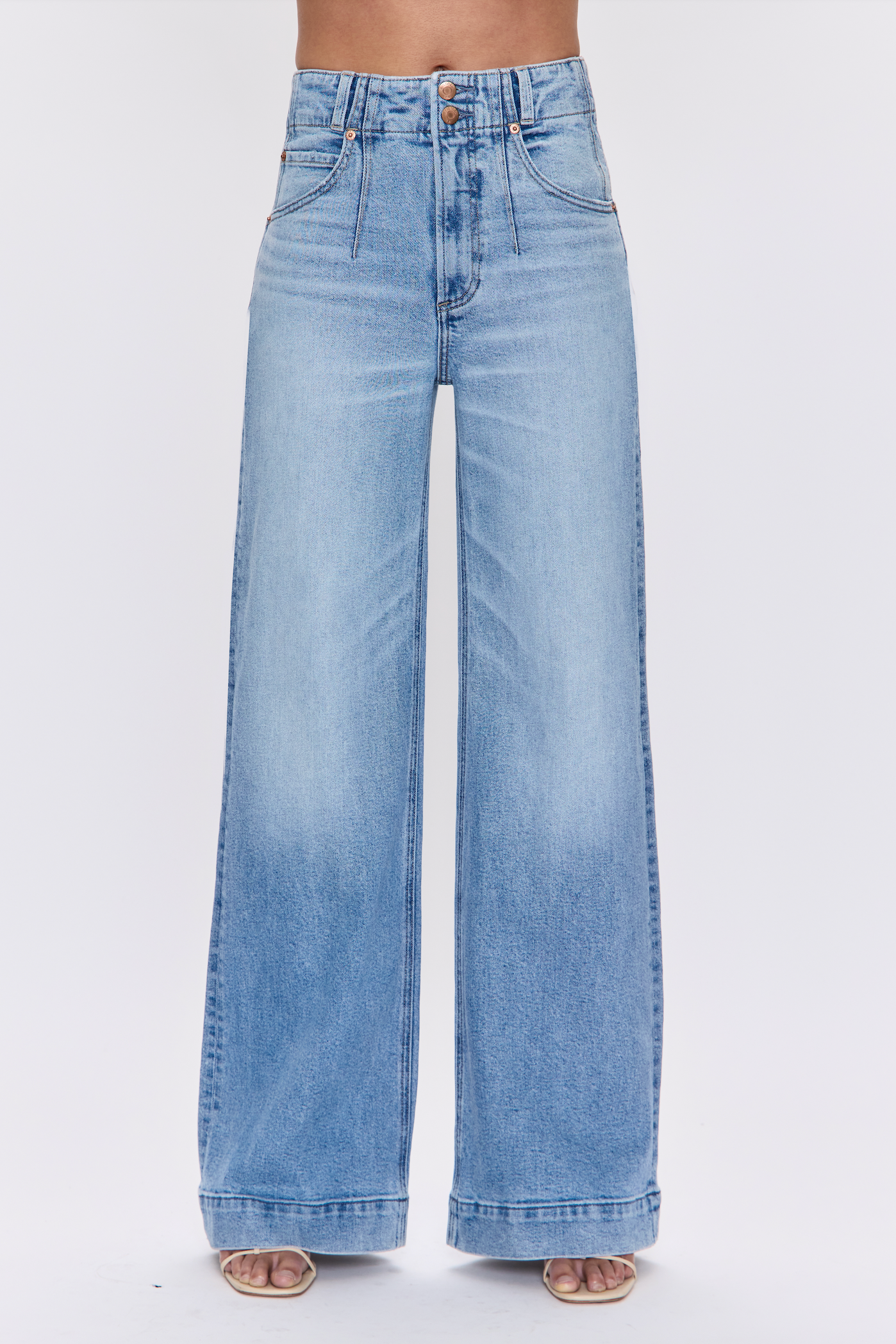 Pistola Lana Dbl Button High Rise Ultra Wide Leg find at Boltranchstore.com western fashion