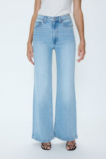 Pistola Lana High Rise Ultra Wide Leg Perspective a light wash jean at boltranchstore.com free shipping in stock now