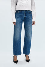 Pistola Lexi Mid Rise Bowed Straight in Transcend womens pistola denim jeans buy now free shipping Bolt Ranch Store