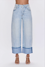 Pistola Ryder High Rise Cuffed Straight Jean in Sunrise denim jeans pants womens Pistola free shipping at Boltranchstore.com western high end fashion