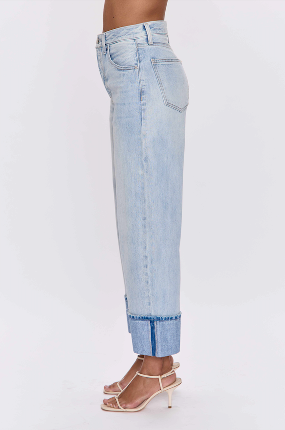 Pistola Ryder High Rise Cuffed Straight Jean in Sunrise womens denim pants Pistola popular free shipping at Boltranchstore.com