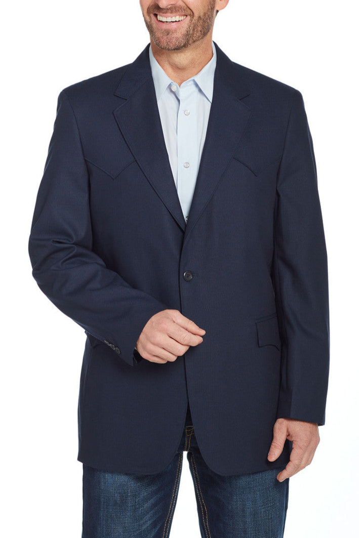 Plano Mens Navy Sport Coat Buy at boltranchstore.com dress suit free shipping business formal mens western jacket