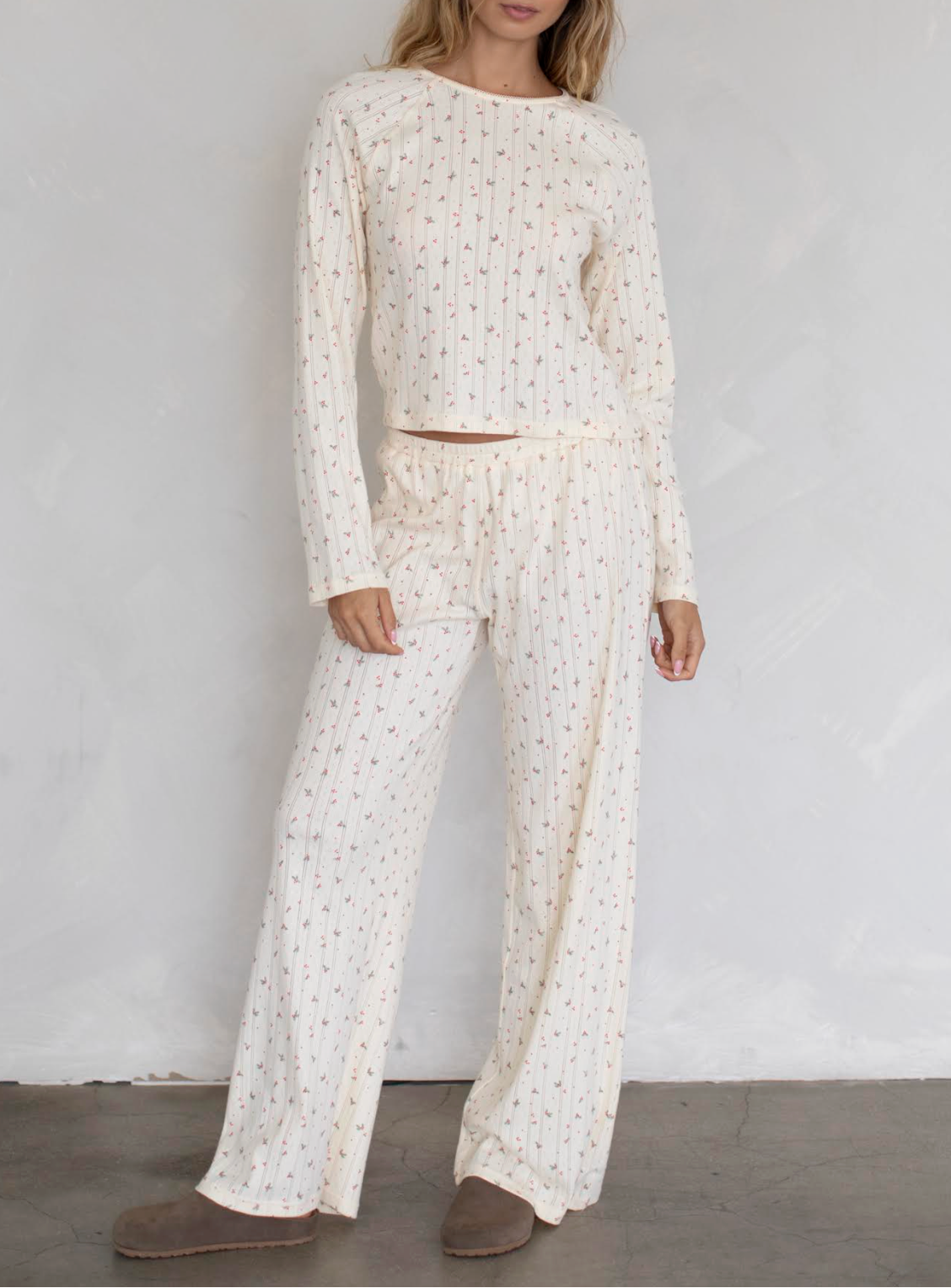 Pointelle Womens Lounge Wear Set buy at boltranchstore.com wester boutique