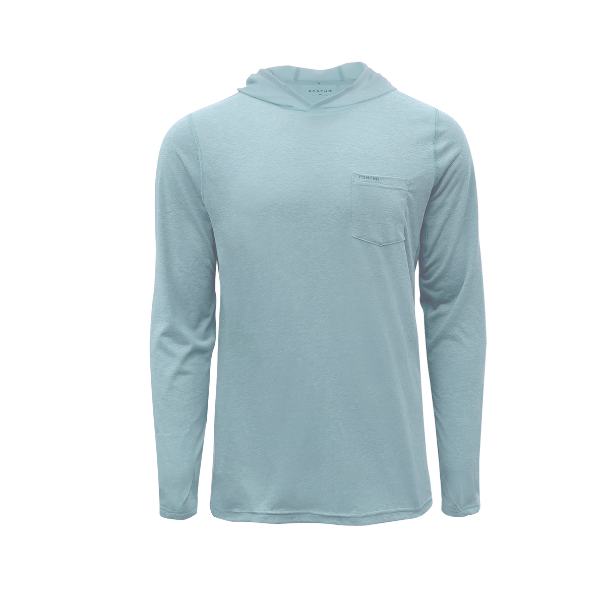 Poncho Mens The Bent Hook Shirt long sleeve and hood with a right pocket at boltranchstore.com