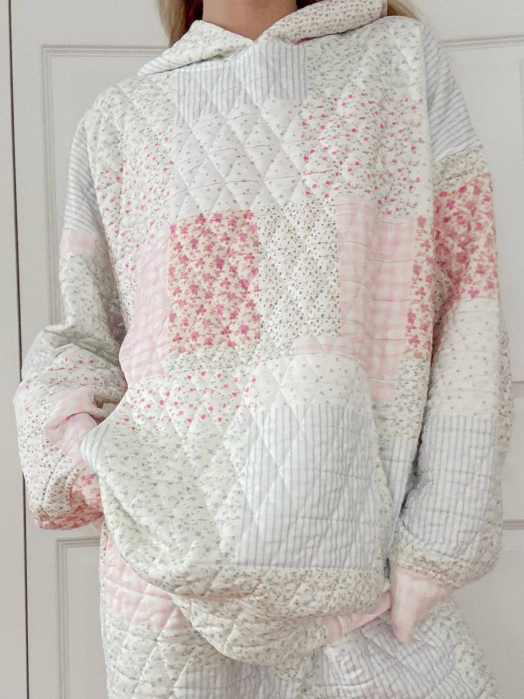 Quilted Womens Pastel Hoodie Buy at Boltranchstore.com