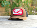 Red Dirt Fillin Station Coyote Brown Black coyote brown canvas cap with black accents and curved bill silhouette western clothing Utah SKU RDHC575