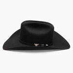 Resistol 6X USTRC Cowboy Hat Black four and five eighths inch cattleman crown with a four and a quarter inch brim