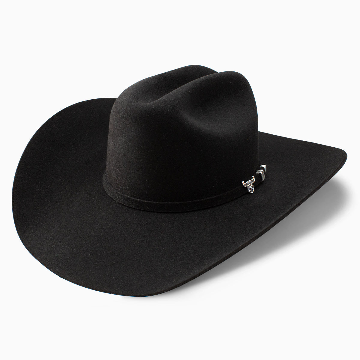 Resistol 6X USTRC Cowboy Hat Black black 6X felt cowboy hat with cattleman crown rodeo western clothing Utah SKU RFUSTR724207