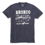 RJ2501A American Needle Ford Bronco T Shirt mens navy blue tee t-shirt ford bronco one wild horse tshirt free shipping Boltranchstore.com