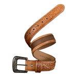 R Watson Chocolate Suede Belt at boltranchstore.com