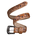 R Watson Navy Suede Underlay Belt at boltranchstore.com