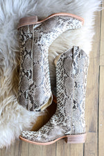 R Watson Womens Black White BC Python WOMENS exotic snake skin boots cowboy boots Boltranchstore.com Free Shipping RWL7200