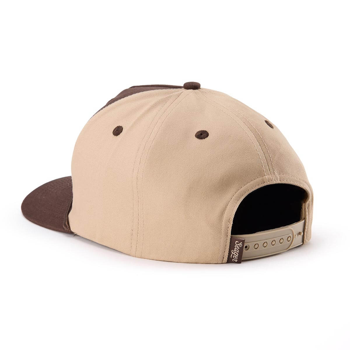 Seager Raised Right Trucker Snapback Brown high profile structured front western fashion Kamas