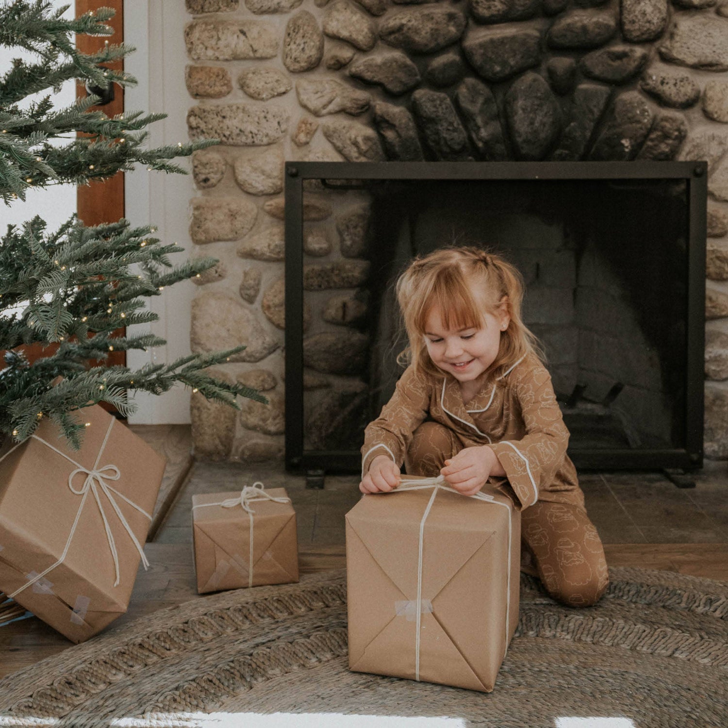 Ranch Santa Girls Bamboo Flare Set