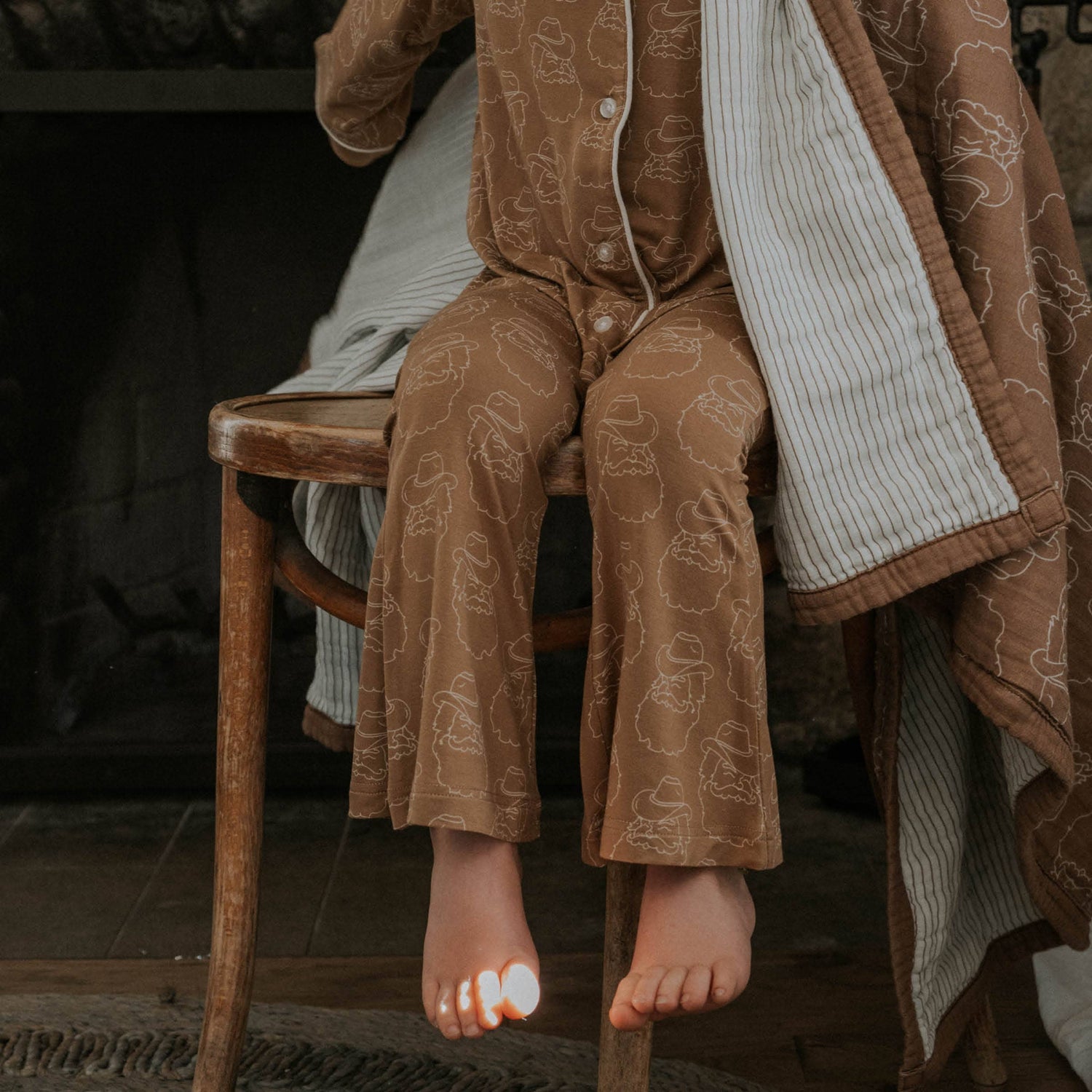 Ranch Santa Girls Bamboo Flare Set